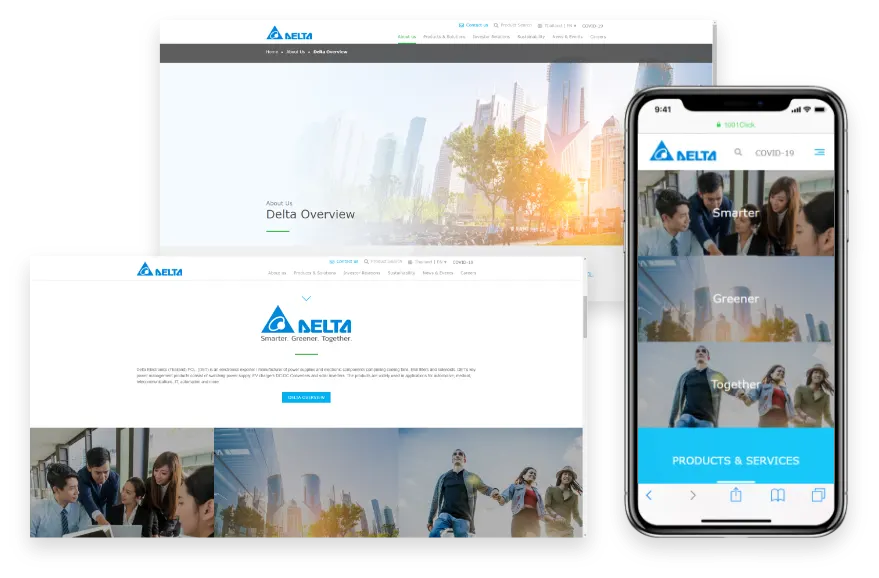 1001click portfolio project ผลงาน website