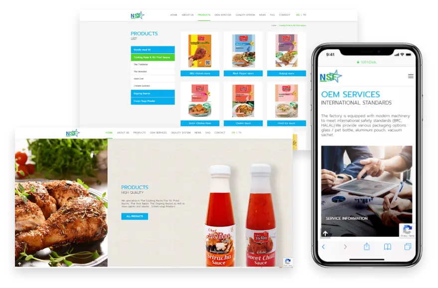 1001click portfolio project ผลงาน website