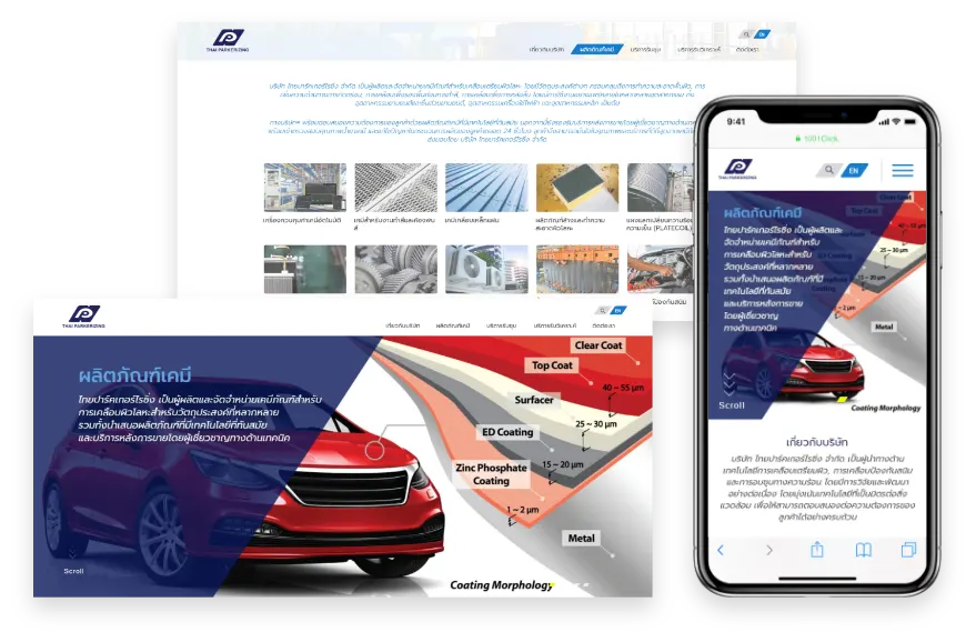 1001click portfolio project ผลงาน website